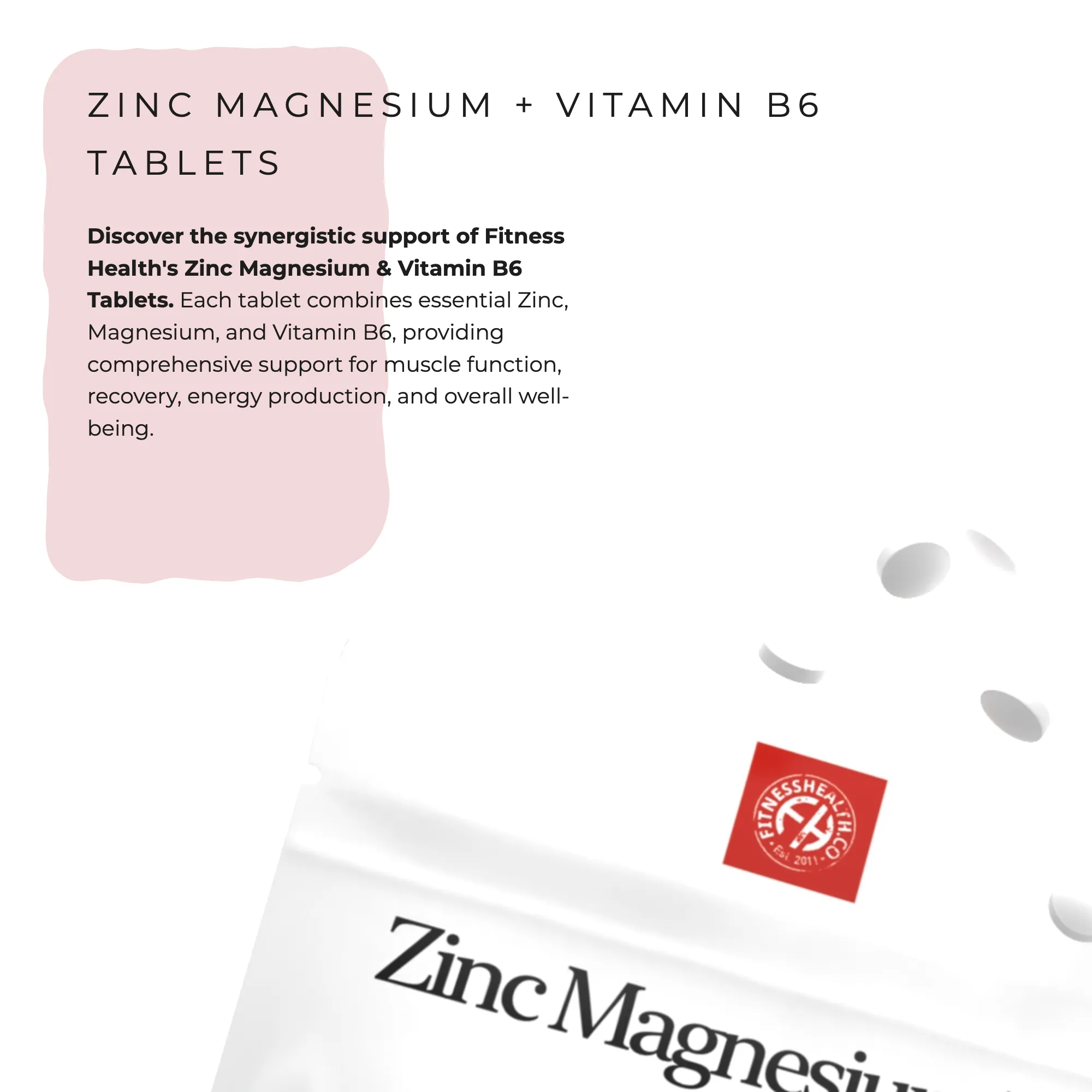 Zinc Magnesium & Vitamin B6 tablets