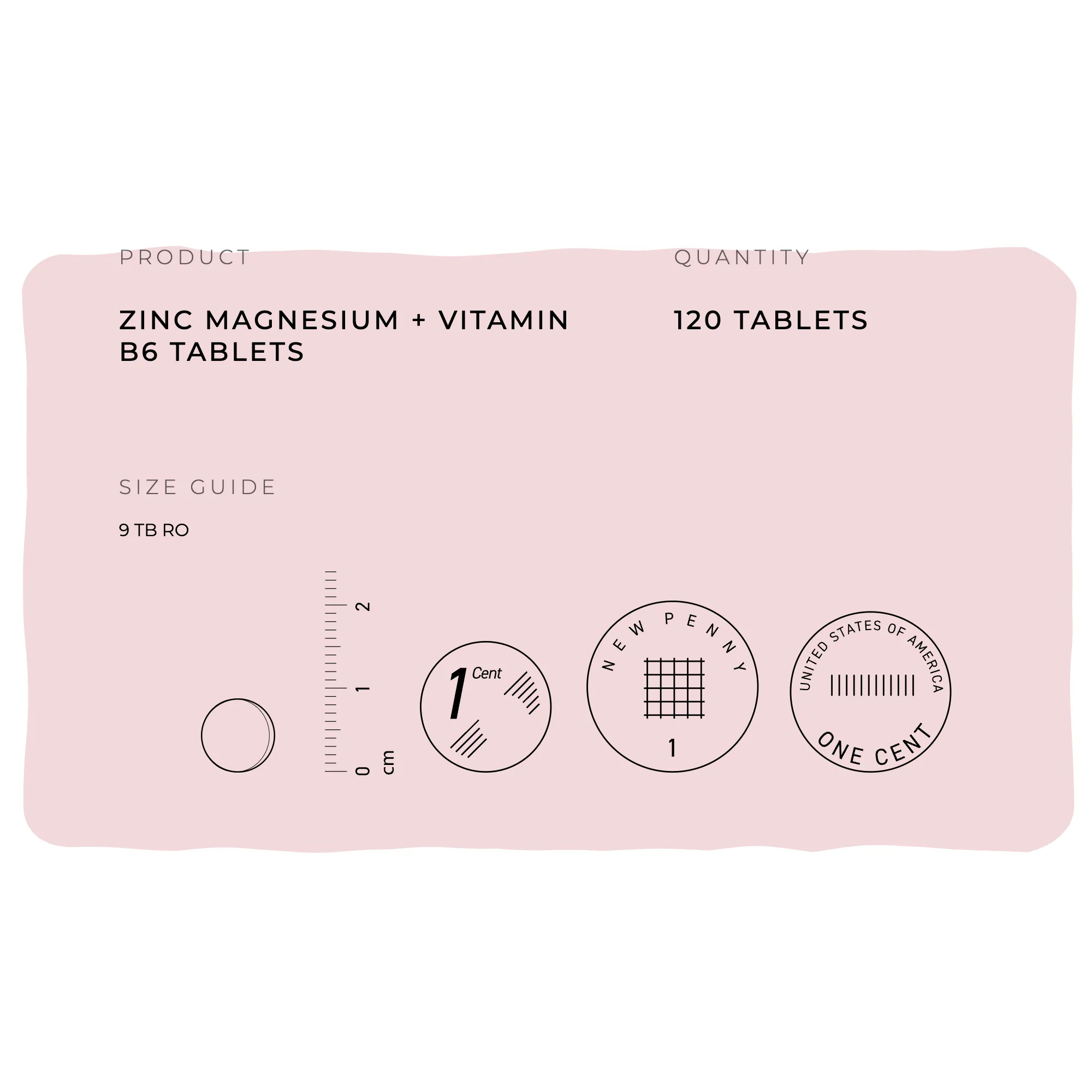 Zinc Magnesium & Vitamin B6 tablets