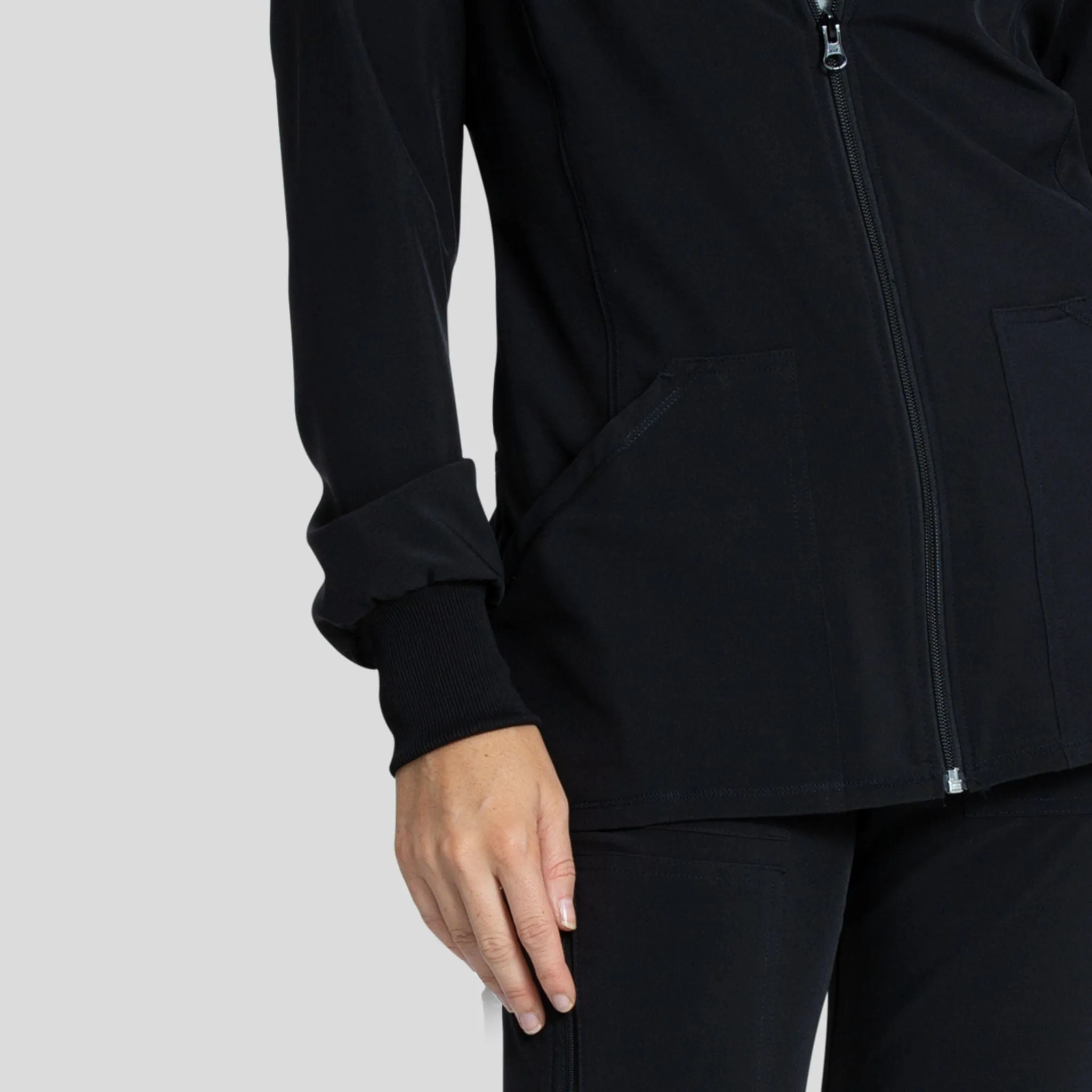 Zip Front Jacket | Black