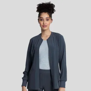 Zip Front Jacket | Pewter