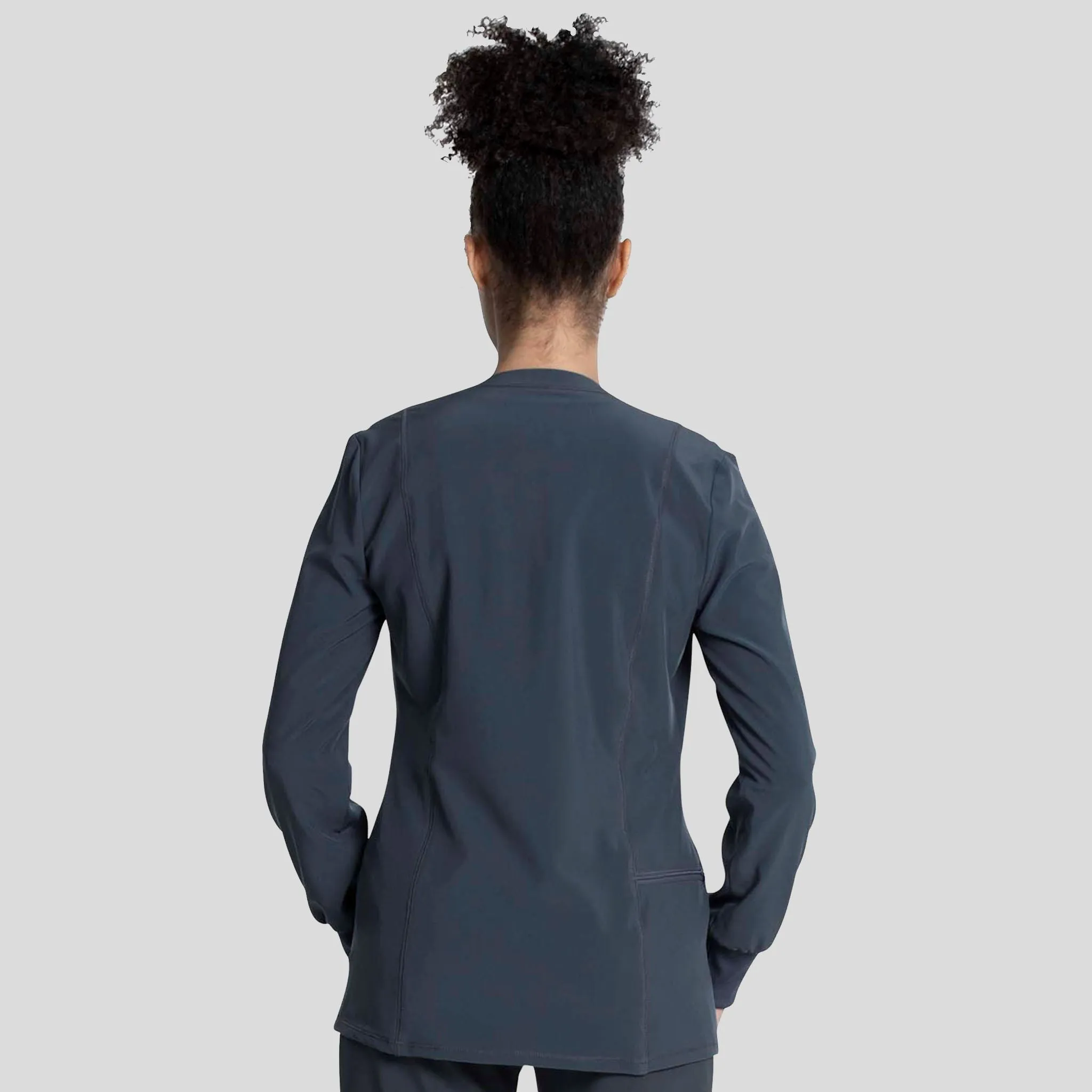 Zip Front Jacket | Pewter