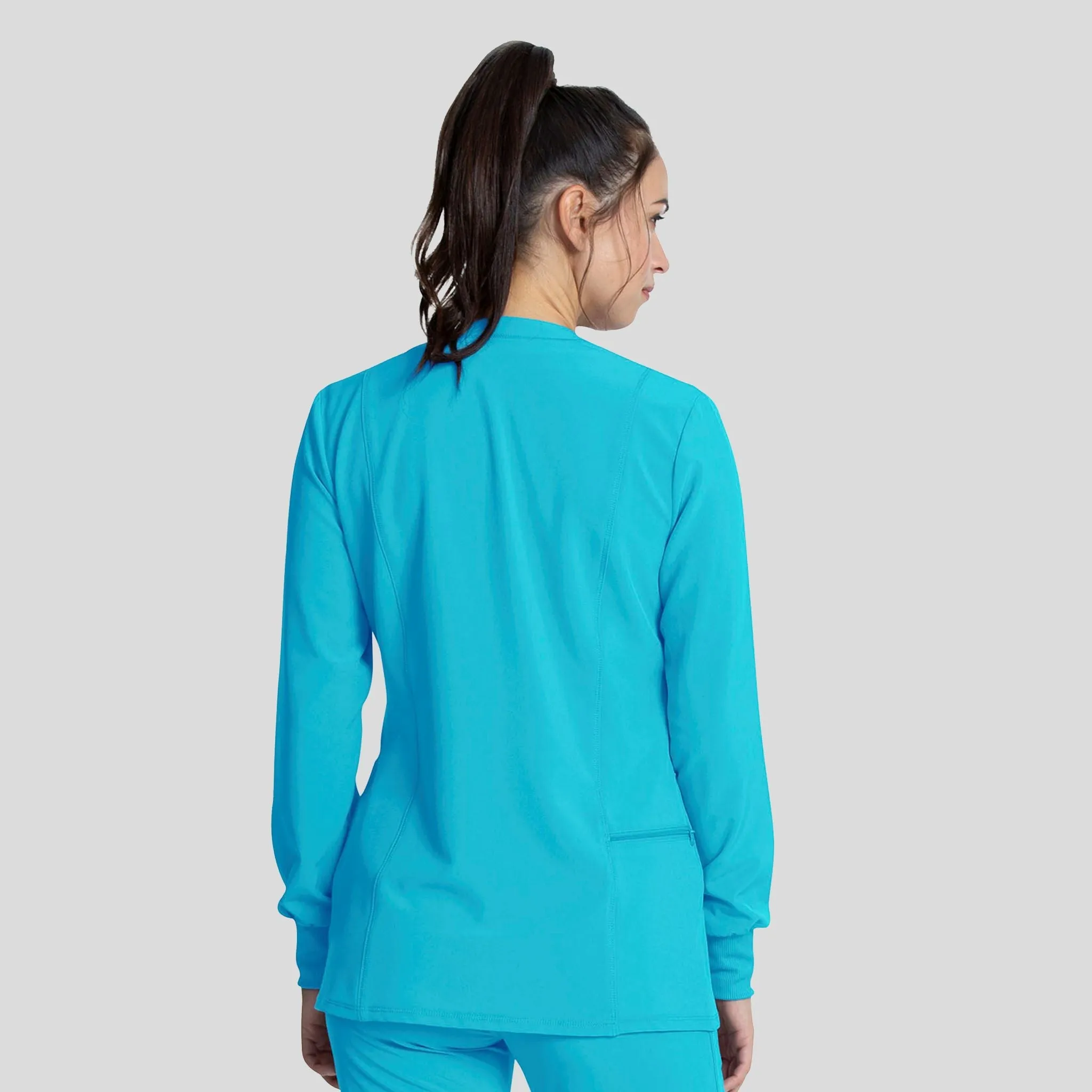 Zip Front Jacket | Teal